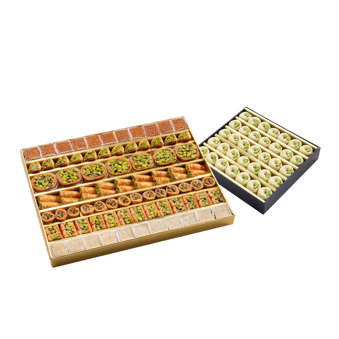 Pistazien Baklava mix 1000g + Ghraybeh 500g