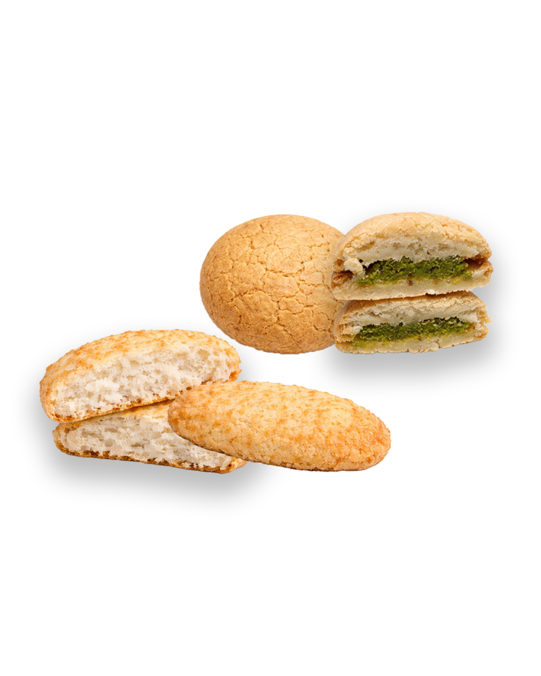 Süßes Duo – Kokosgebäck & Pistazien-Macarons - 1kg