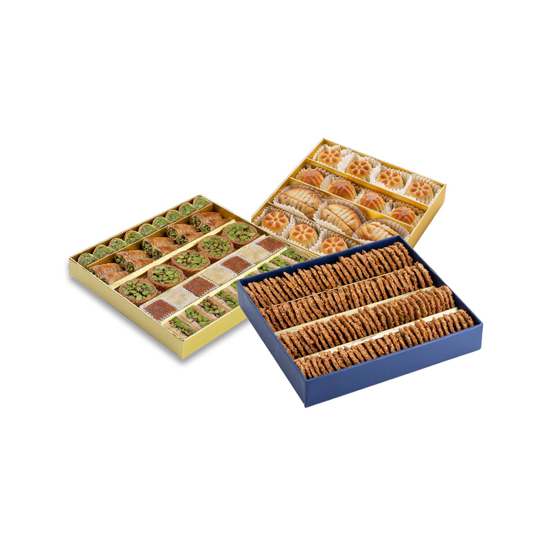 Orientalische Genussbox – Baklava, Maamoul & Barazek